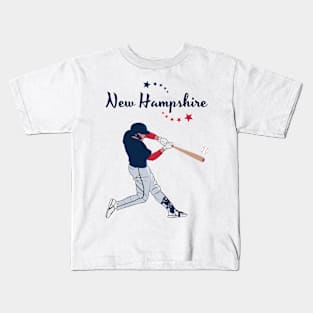 New Hampshire USA Baseball Kids T-Shirt